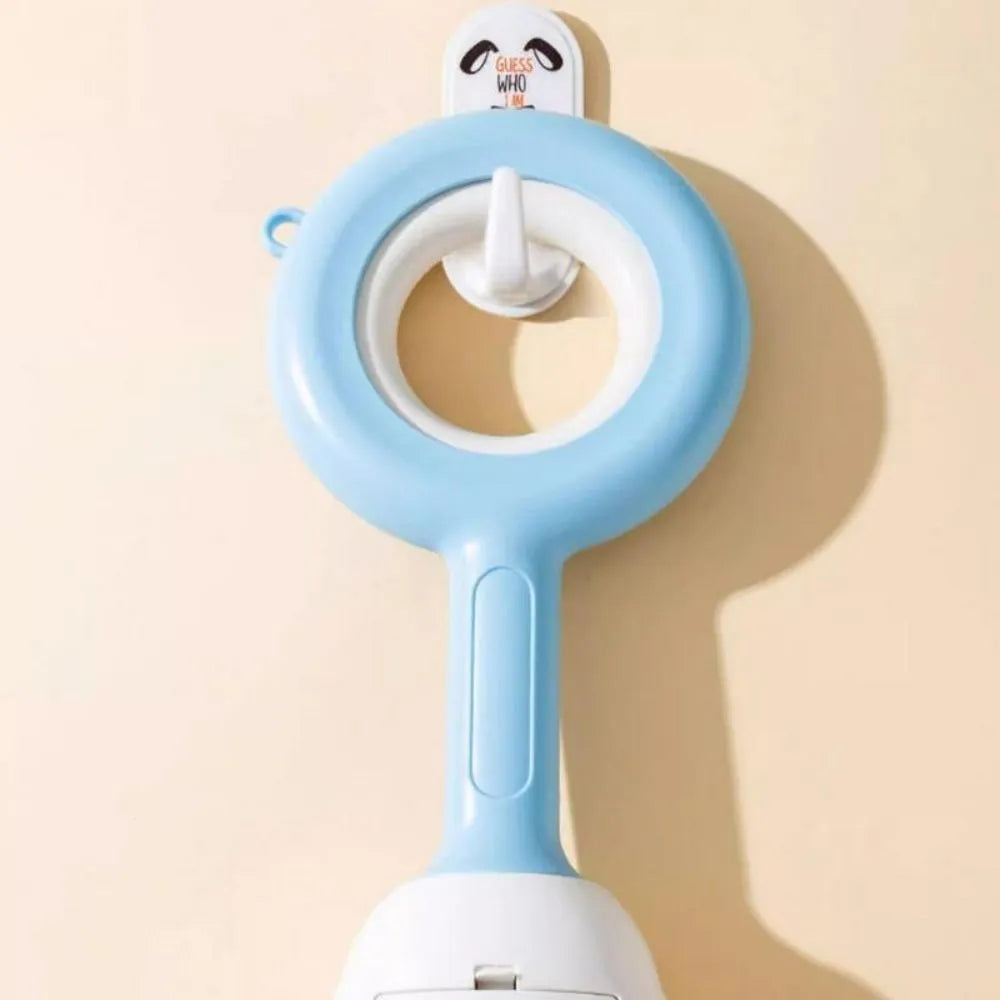 Cloud-shaped dog pooper scooper in white blue colour with comfortable grip handle