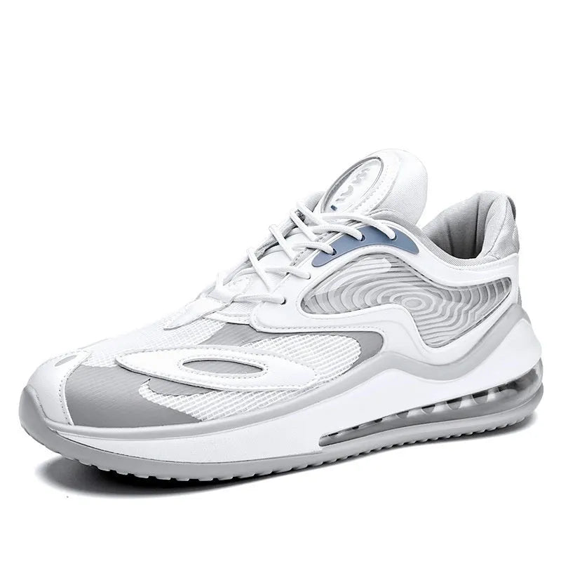 Men's summer casual shoes with air cushion height increasing system in Space Black colour
