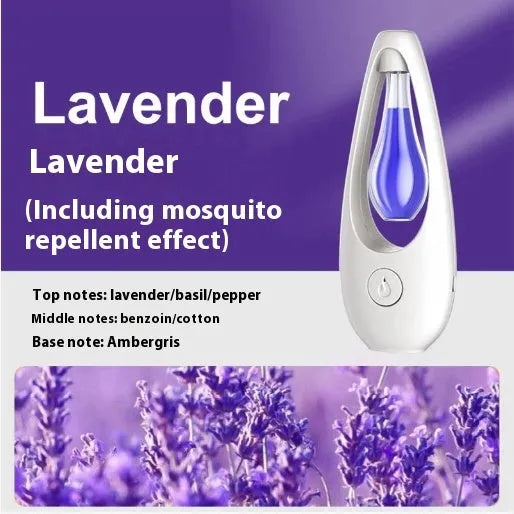 Ultrasonic aroma diffuser unit for essential oils or mosquito repellent liquid, with style selection options.
