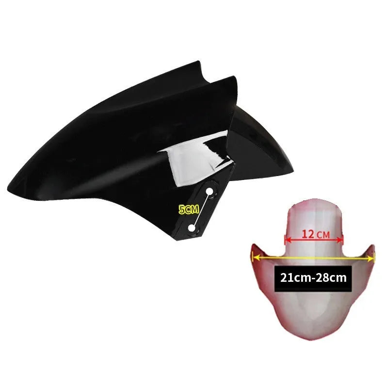 Electric car front wheel fender replacement part in ABS plastic, shown in a selection of available colours.