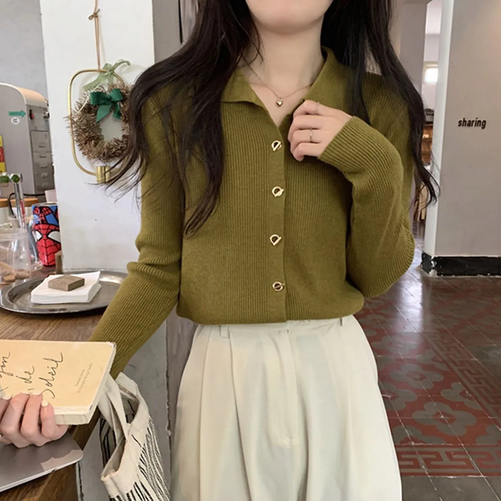 Women's long sleeve loose fit knitted cardigan in viscose fibre, shown in beige colour.