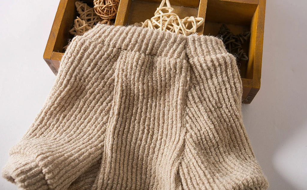 Brown cloth pullover sweater for small dog breeds on canine mannequin