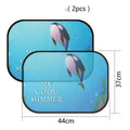 Electrostatic adsorption car side window sunshade with nylon mesh material