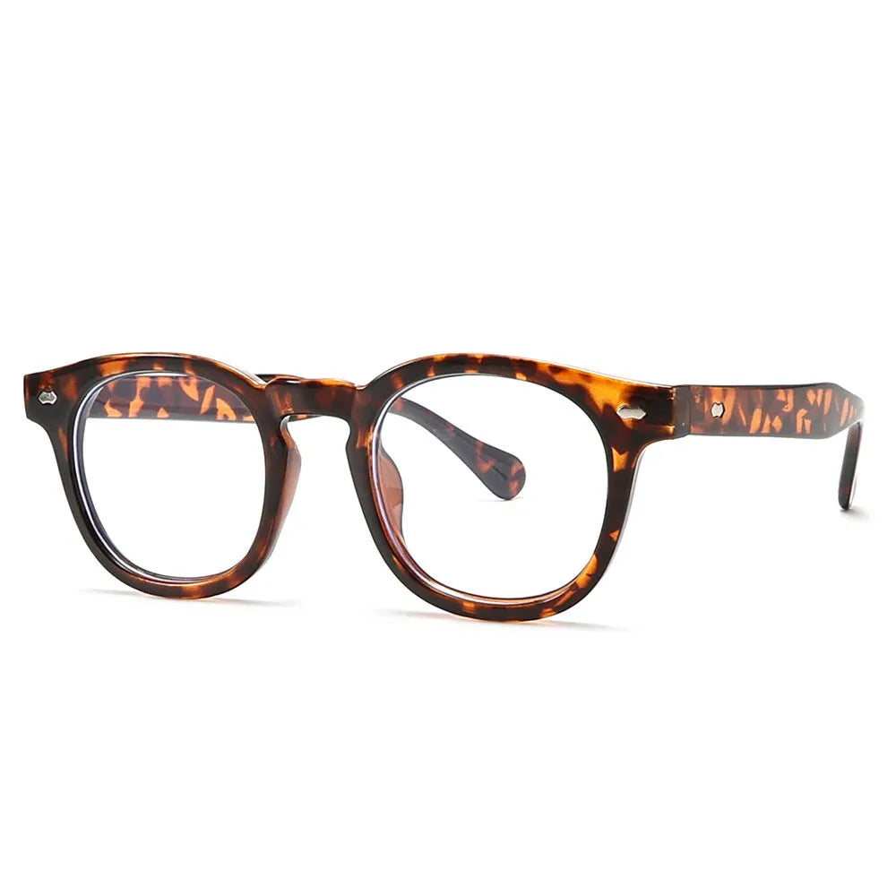 Round rim plastic sunglasses in bright black frame with black and grey lenses