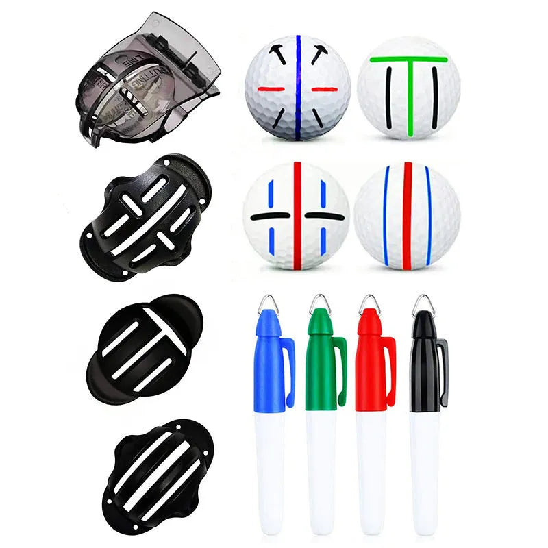 Golf scriber putter alignment tool with plastic construction and multiple marking instruments