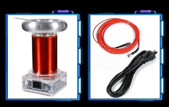 SSTC Tesla coil driver board with controller and cables for 220V musical plasma arc generation