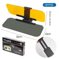 Anti-high beam goggles car sun visor with acrylic lens and telescopic installation system