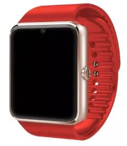 Smart watch with 1.54-inch touchscreen and silicone strap on a wrist