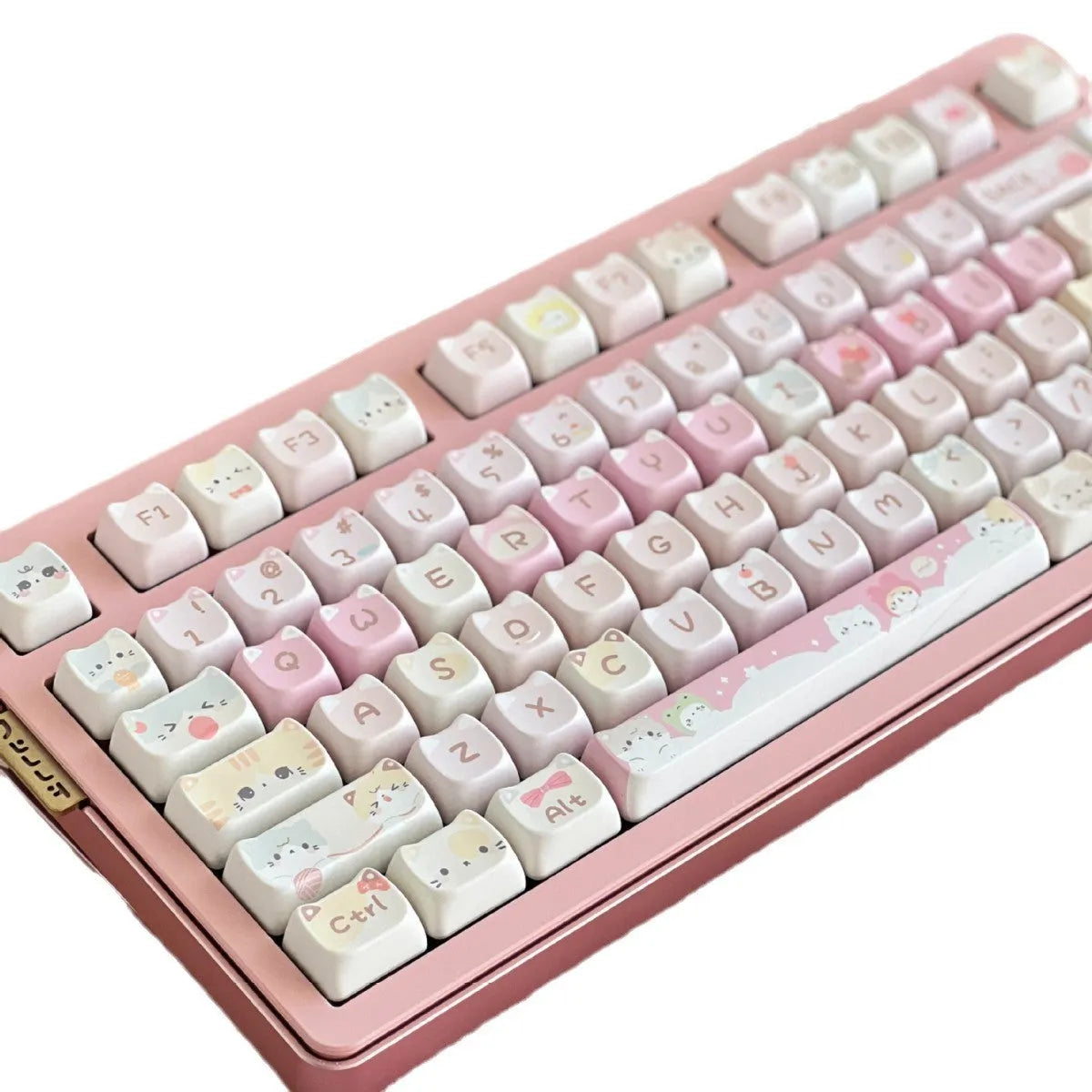 Meow Meow Team 141-piece mechanical keyboard key cap set with five-sided sublimation printing