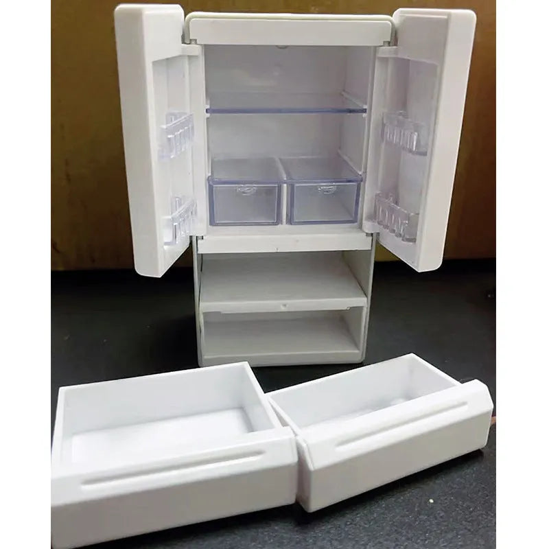 White miniature candy toy model with light-up feature measuring 11.4cm in height