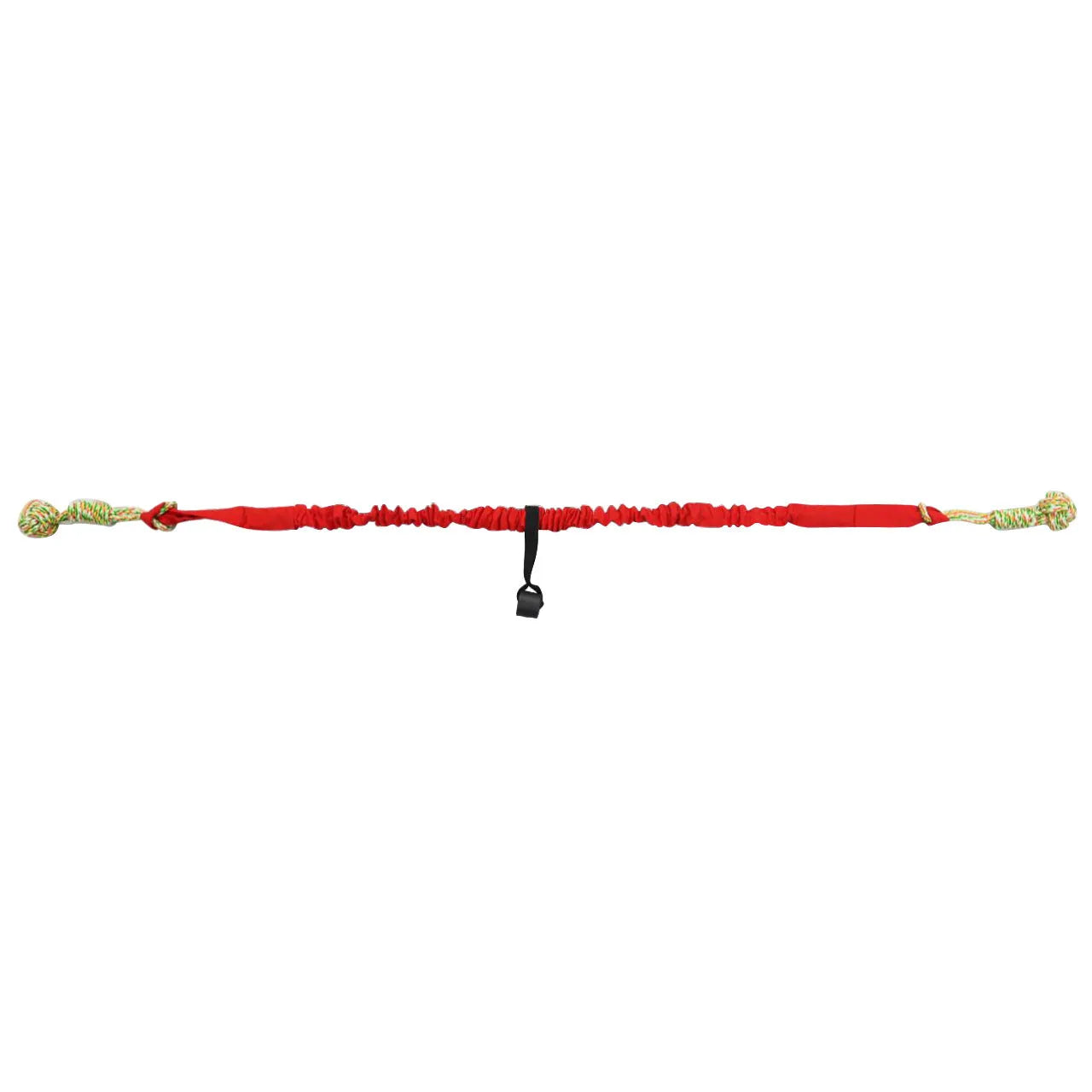 Twisted cotton dog tug of war rope toy in black, grey, and red colour options