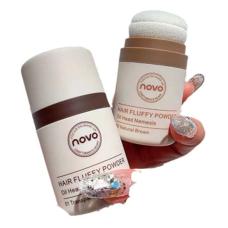 Veejaga mattifying powder compact for oil control on face and hairline in transparent, brown, dark brown shades