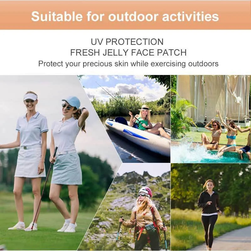 UV-proof outdoor sports eyes mask for universal skin types with 5ml application per pair