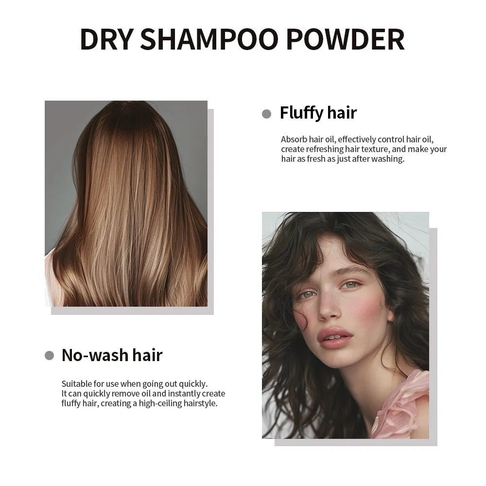 Disposable hair dry cleaning booster powder kit with sponge headband and mirror in 5g size