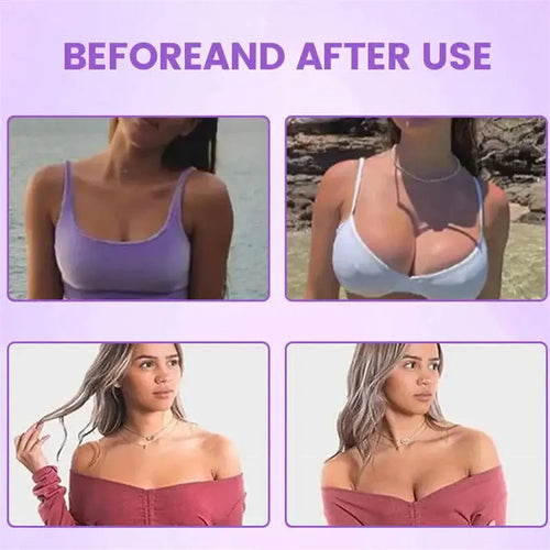 Breast enhancement mask chest patch pair for bust contouring application