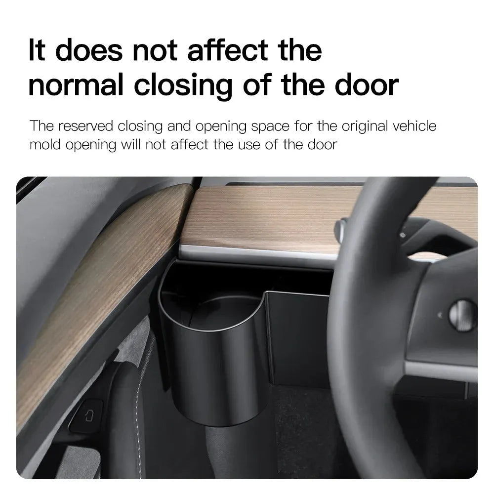 Plastic water cup holder for Tesla Model 3 and Model Y dashboard