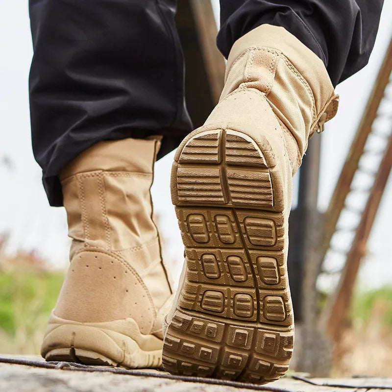 Yulong summer combat tactical desert boots in black and sand colour options