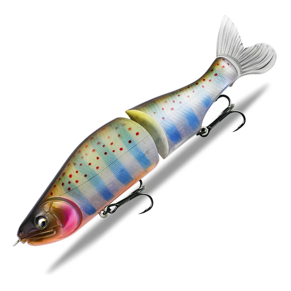 185mm soft plastic fishing bait in realistic fish design for bass fishing