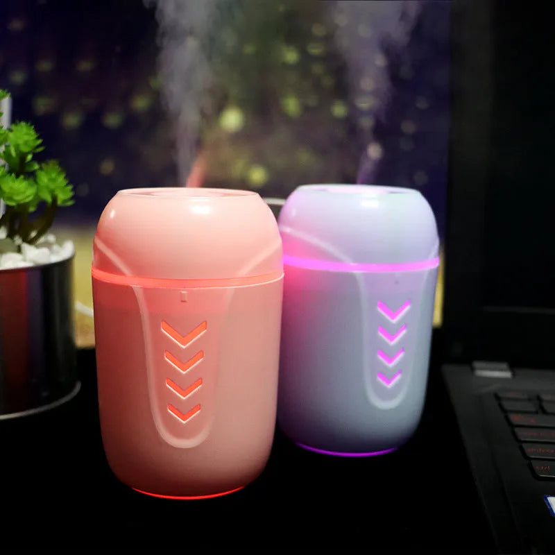 X3 portable car humidifier in columnar design with 200ml water tank capacity