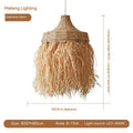 50cm diameter southeast Asia style restaurant chandelier with wild vetch and willow weaving