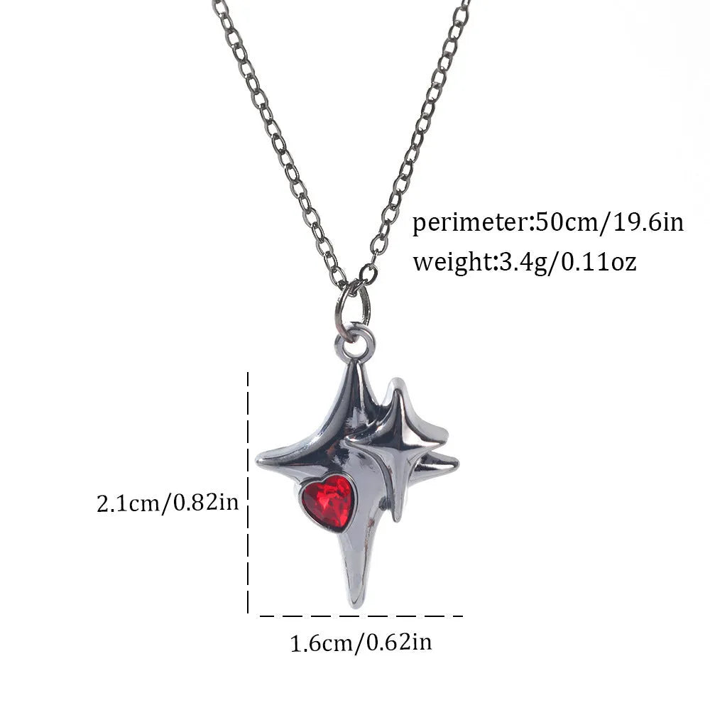 Dark style Halloween necklace for women with a choice of alloy bat, spider, or cross pendants on a chain.