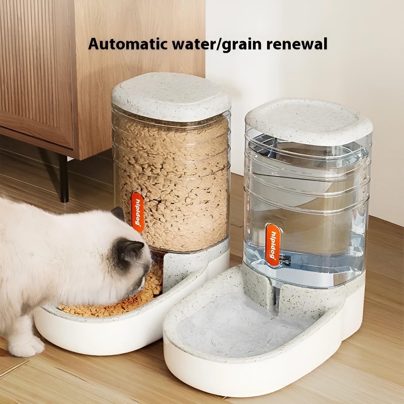 Second generation 3.8L automatic pet water fountain in grey blue pink or green for cats and dogs