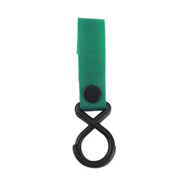 Nylon luggage velcro hook shown in multiple colour options including red, blue, green, and yellow variants