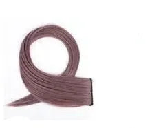 Long curly gradient hair wig patch in mixed silk material, showing 60cm length and vibrant colour options.