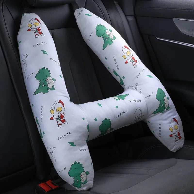 55x70cm automotive headrest pillow with pearl cotton filling showing pattern options