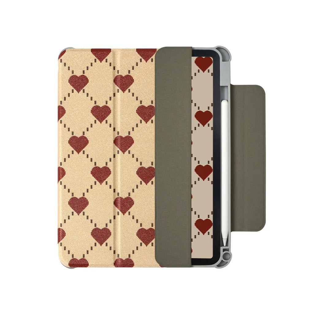 iPad Air 5 and Air 4 protective case with magnetic attachment system in polyurethane construction