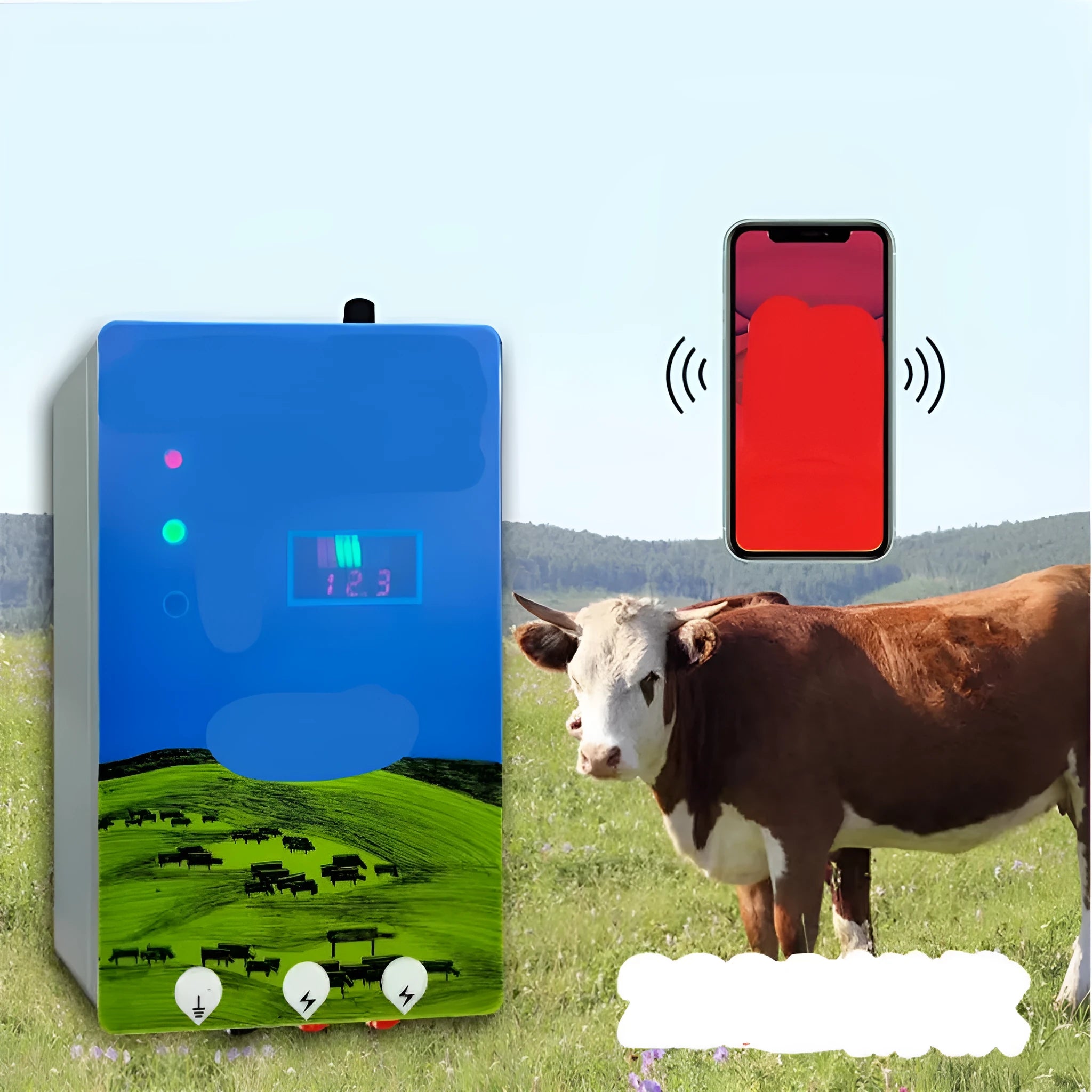Pasture electronic host high voltage pulse breeding grid fence complete set with solar panel option