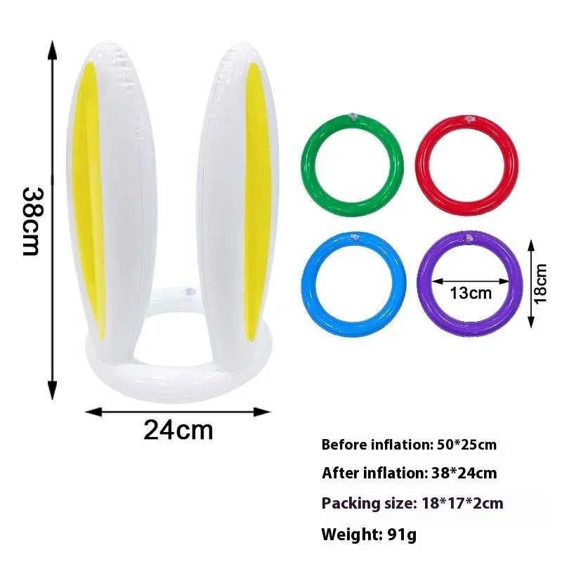 PVC inflatable character ferrule throwing toy in multiple Halloween and festive designs