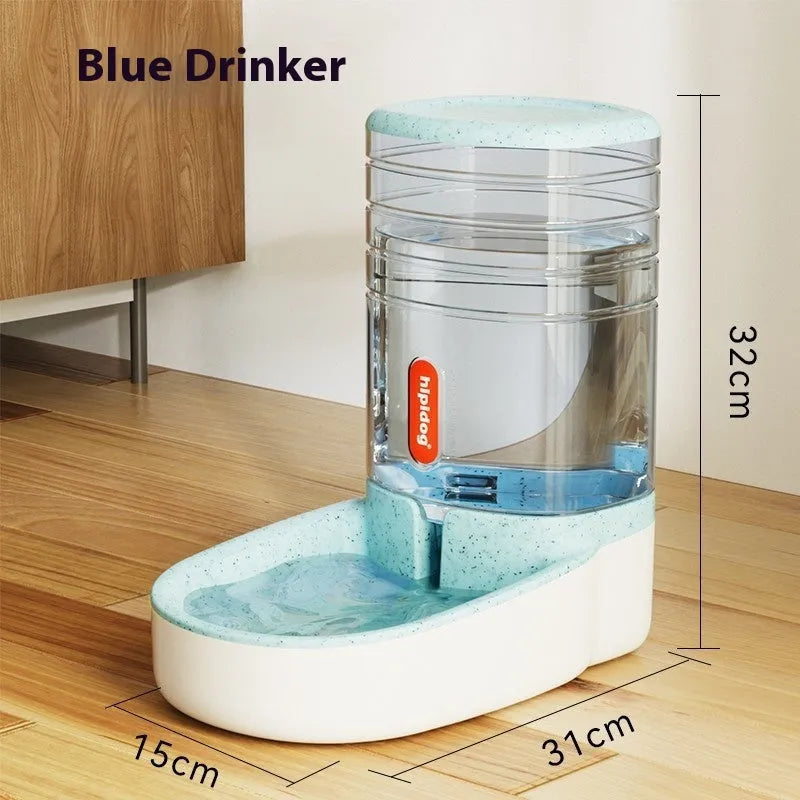 Second generation 3.8L automatic pet water fountain in grey blue pink or green for cats and dogs