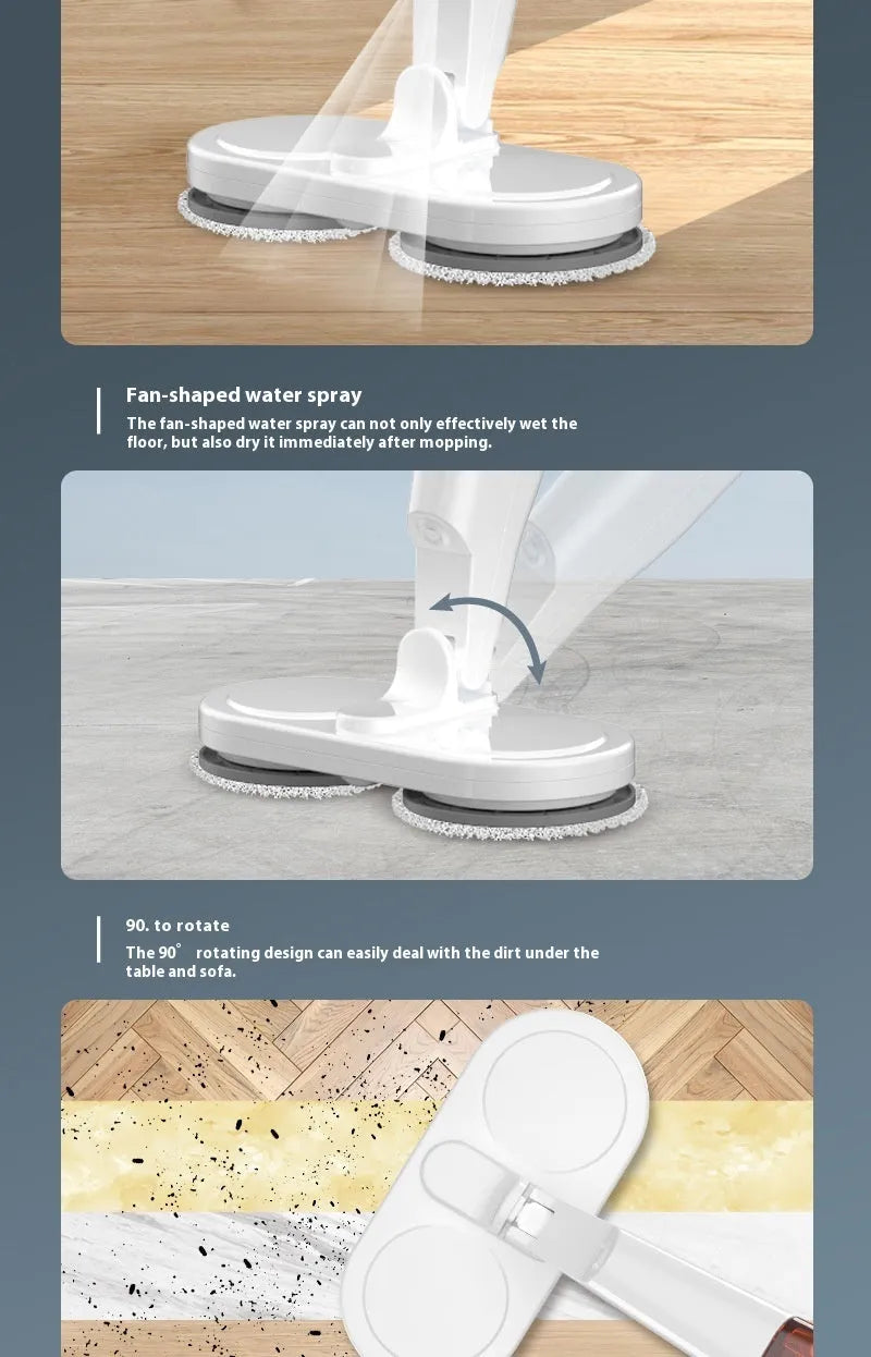 S5 Green wireless robotic vacuum and mop all-in-one machine with charging base