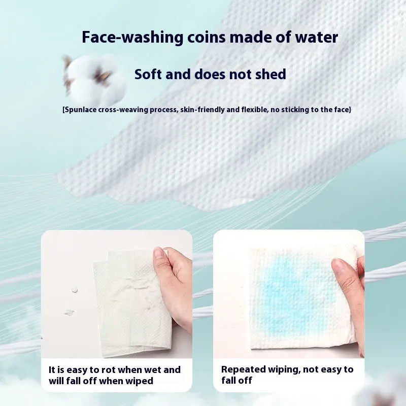 Disposable face cloth hanging removable soft towel roll with 100 sheets