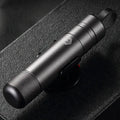 Gun grey aluminium alloy car safety hammer measuring 87mm with seatbelt cutting blade