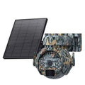 Solar-powered security camera with solar panel and 3MP HD full colour night vision capability