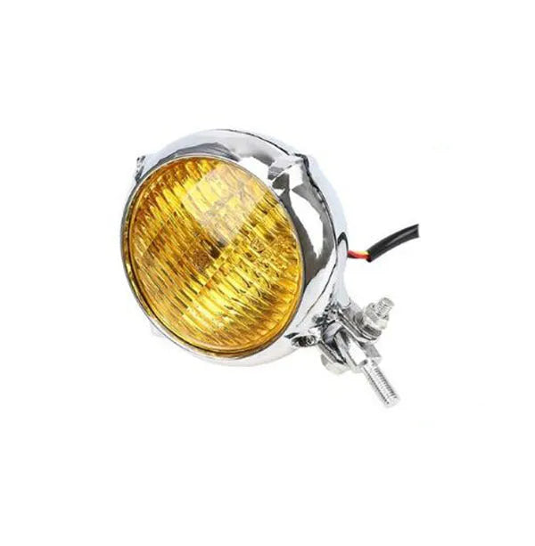 Harley 8cm black electroplated aluminium halogen headlight for motorcycles