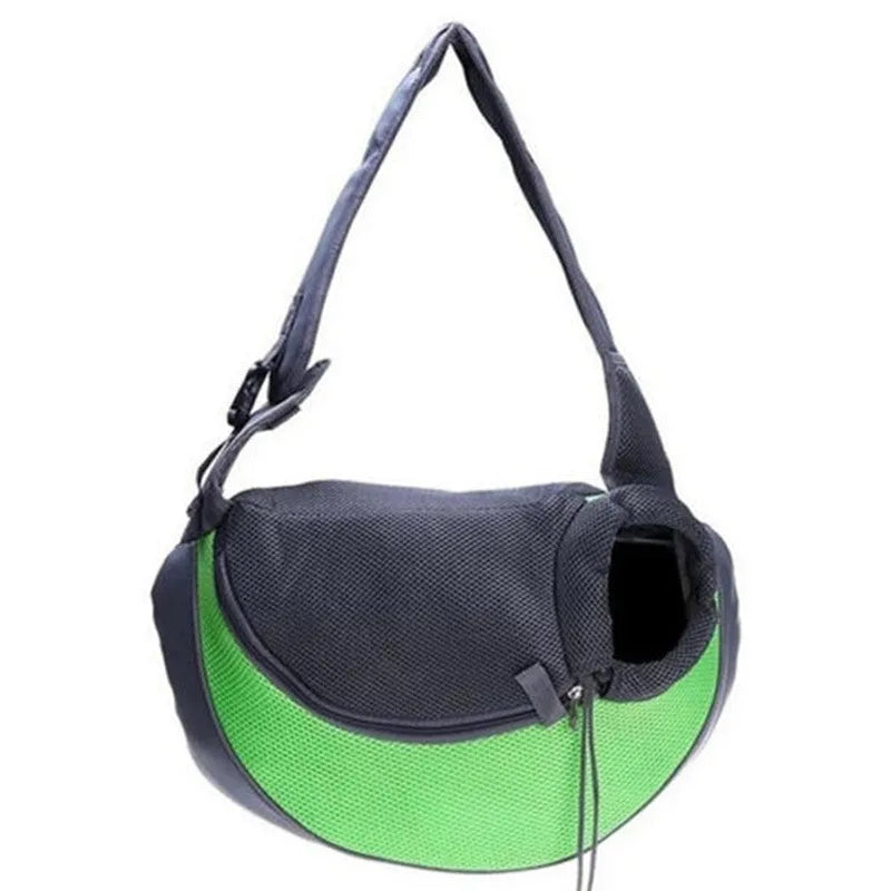 Polyester pet backpack carrier with breathable mesh windows for small dogs and cats