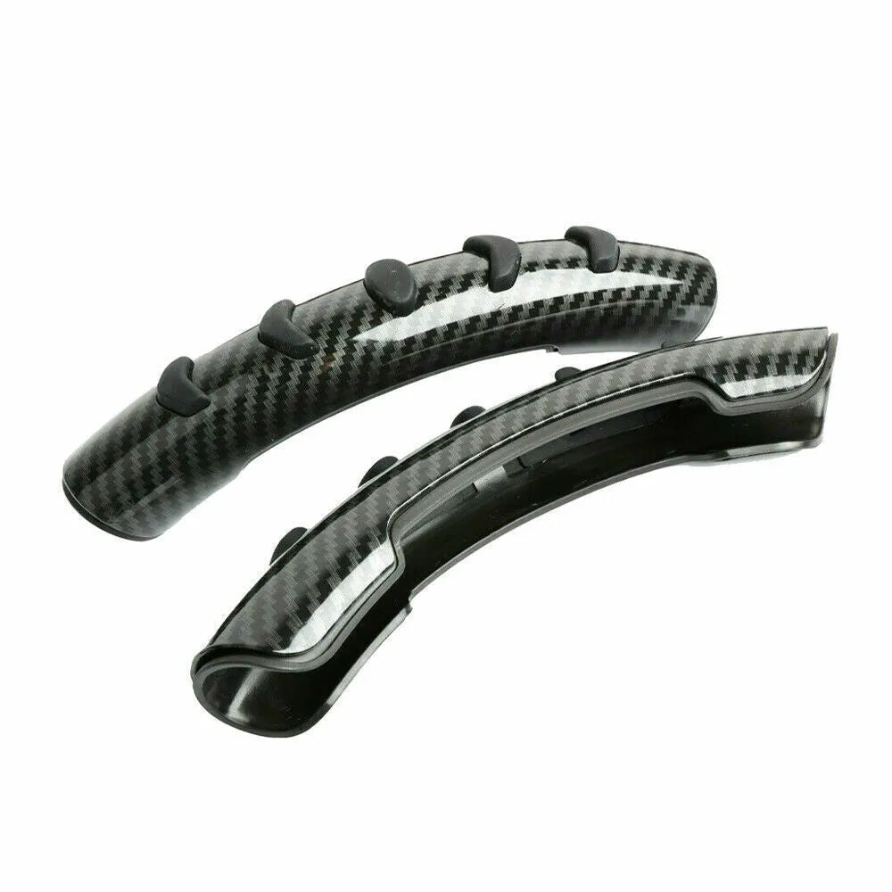 Carbon fibre black anti-slip steering wheel sleeve for 38cm diameter wheels