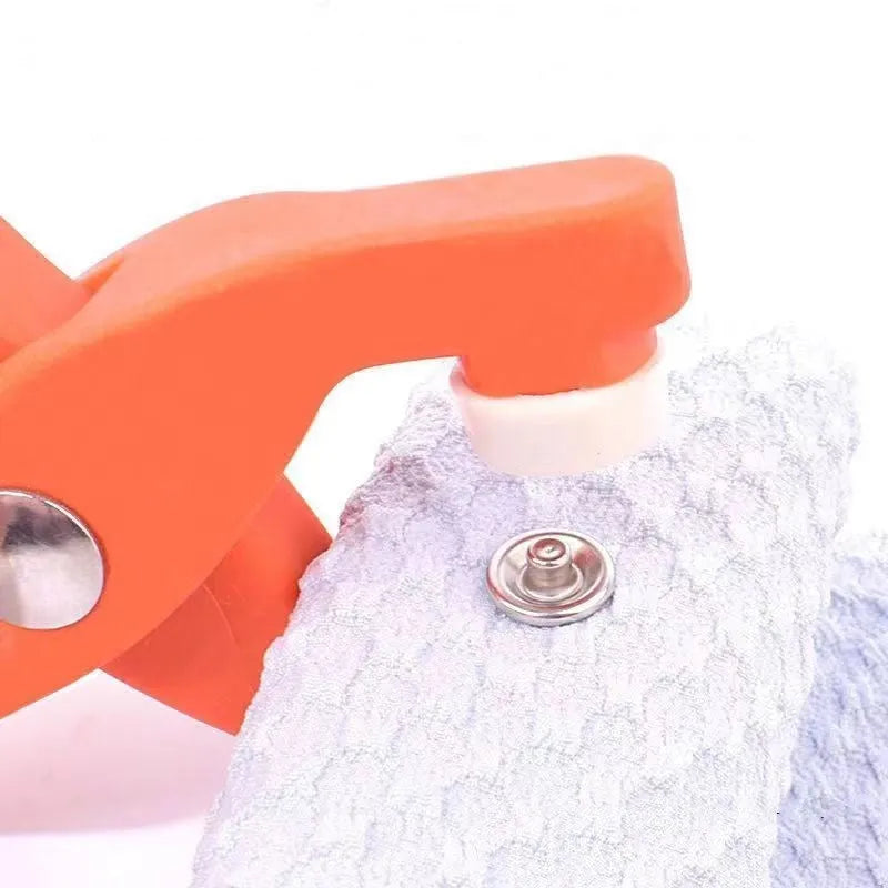 Stainless steel no-sew suit buttons with five-claw clasp for children's clothing
