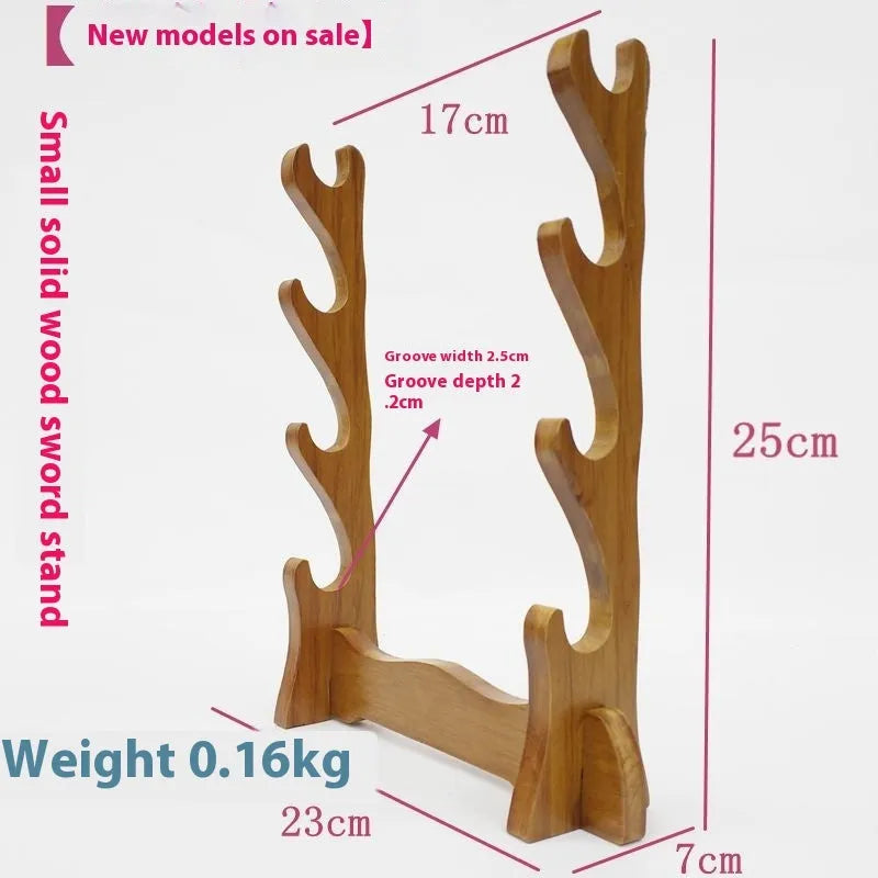 Handmade Chinese style wooden wall bracket with multiple display layers