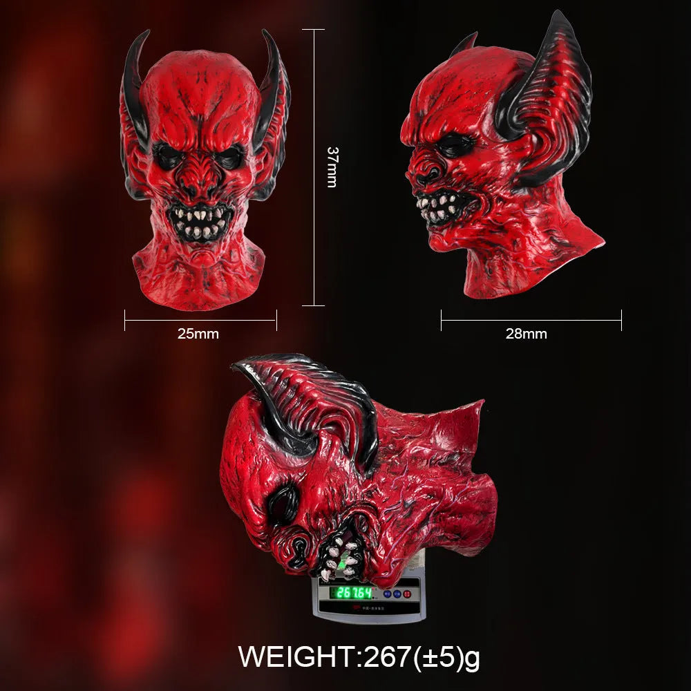 Red bat design hood mask made from RP foam for Halloween party dress up