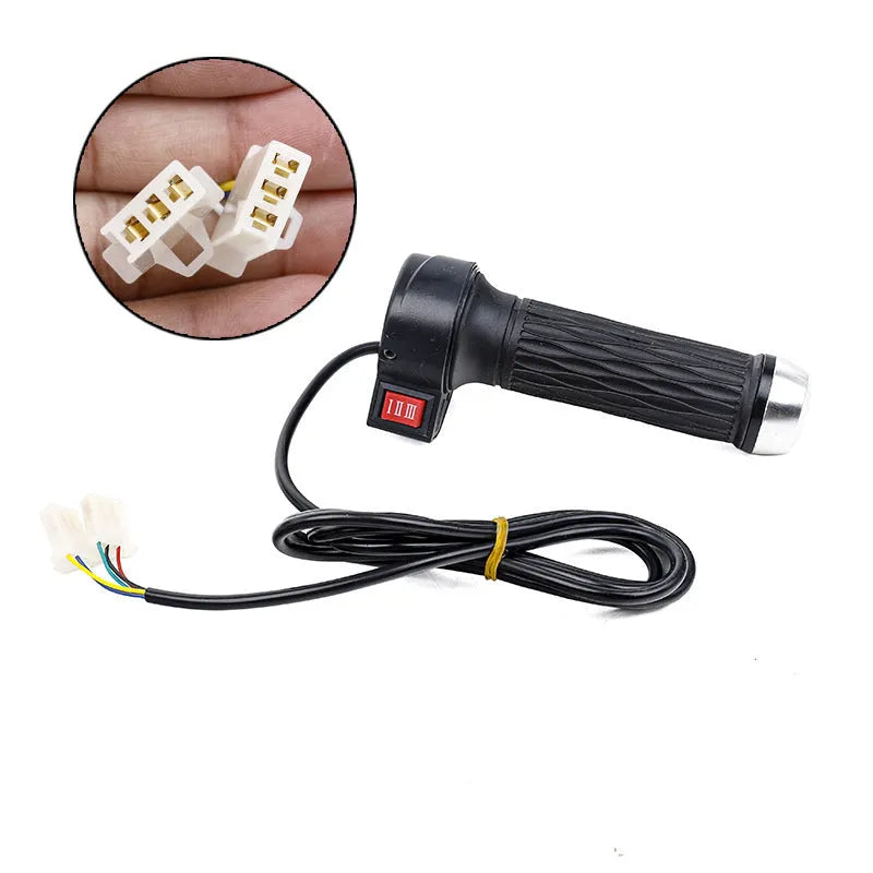 Plastic three-speed rotating accelerator handle for three-wheel electric car modification