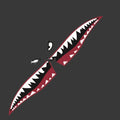 Shark Series PVC car body sticker decal for vehicle customisation, shown in large format.