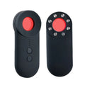 Black GPS signal detector and hidden camera finder with Micro USB port measuring 93.8mm