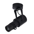 Black 20W LED surface-mounted spotlight with aluminium shell for restaurant ambient lighting