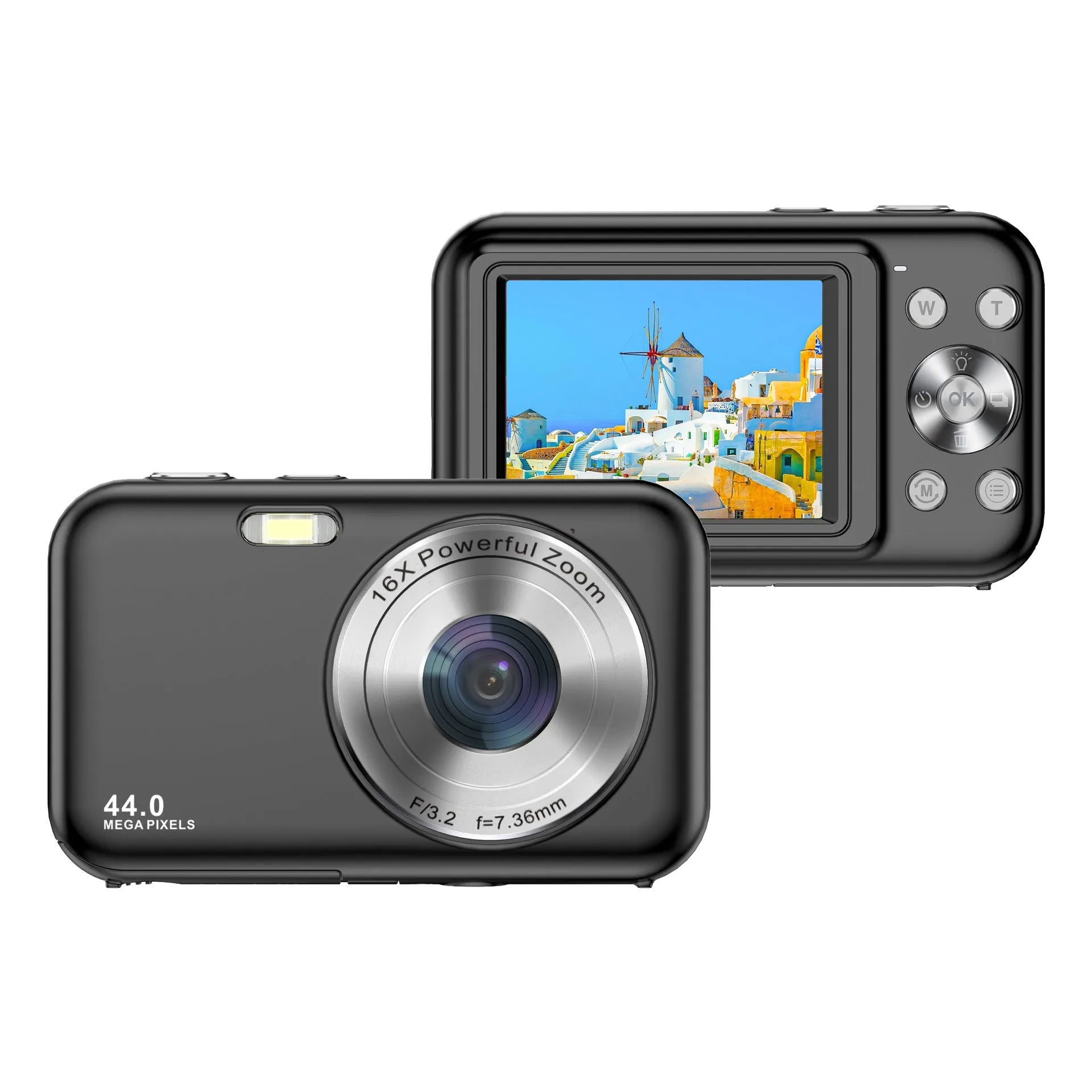 Children's digital camera in multiple colours with 2.4-inch screen and 44MP/1080p capabilities