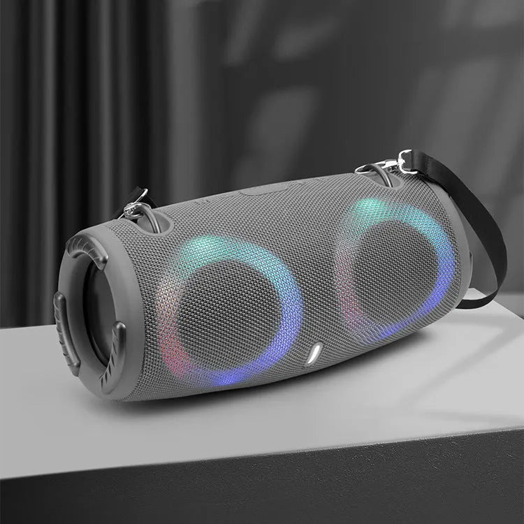 War Drum portable Bluetooth speaker with RGB coloured lights in multiple colour options