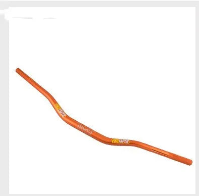 28mm aluminium alloy motorcycle handlebar with orange finish measuring 80cm wide with 10cm rise